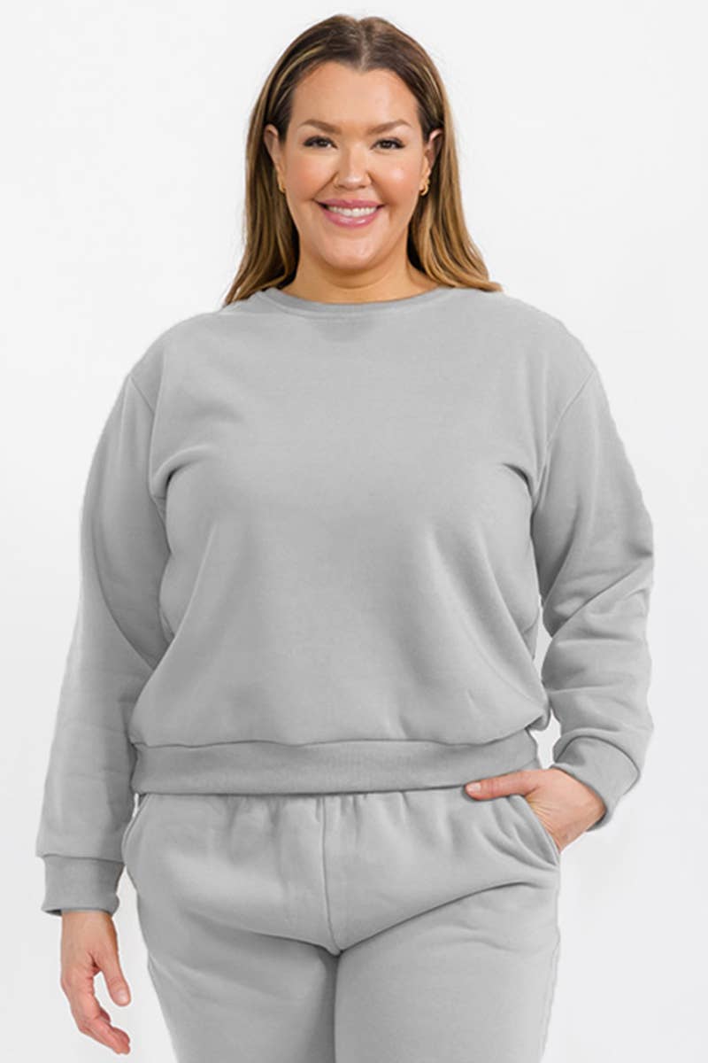 CAPELLA APPAREL - Wholesale Sweatshirt - Women's - Plus Size Classic Poly Fleece Crewneck Pullover1