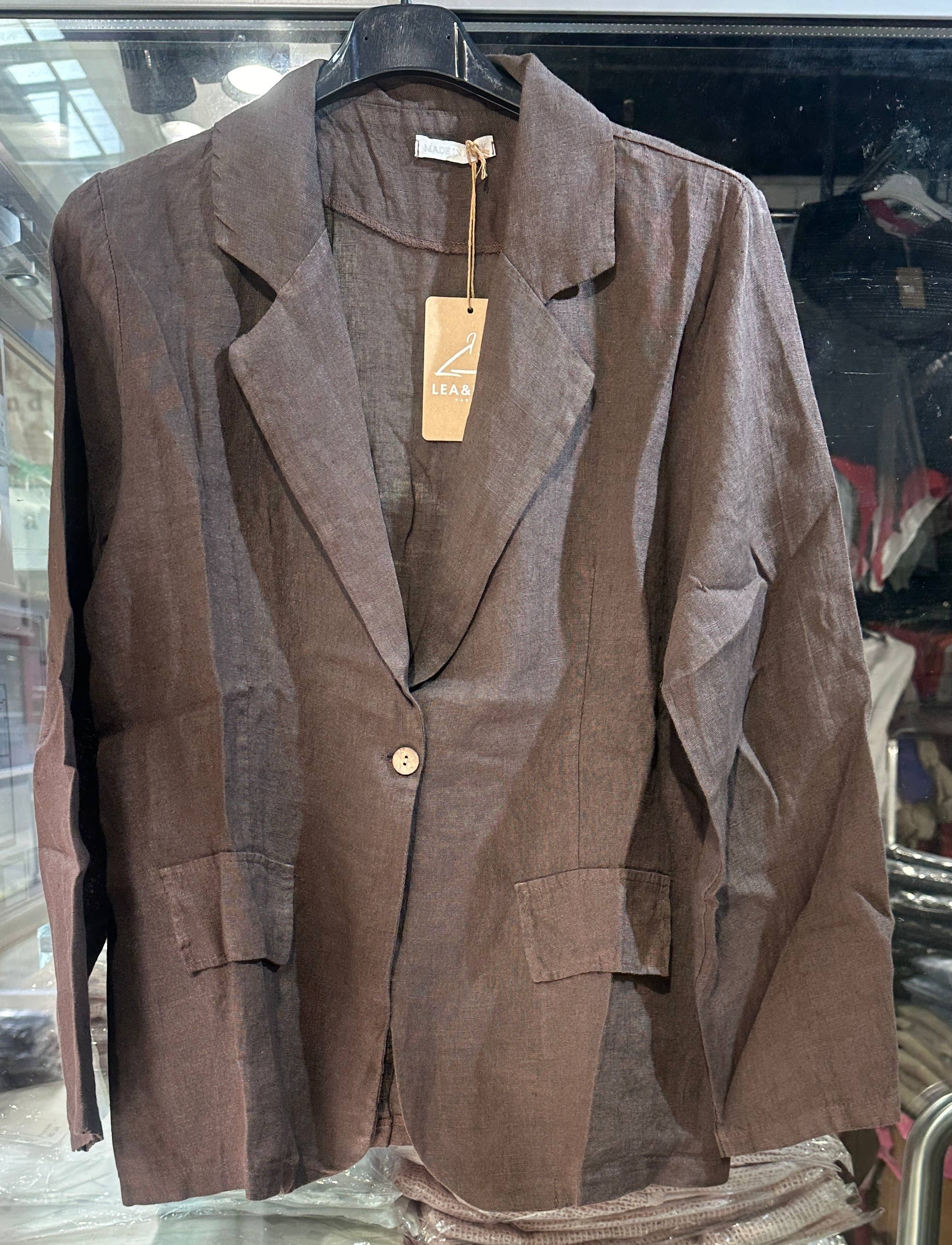 LÉA & LUC - Wholesale Jacket - Women's - 100% Linen Jacket REF. 345516