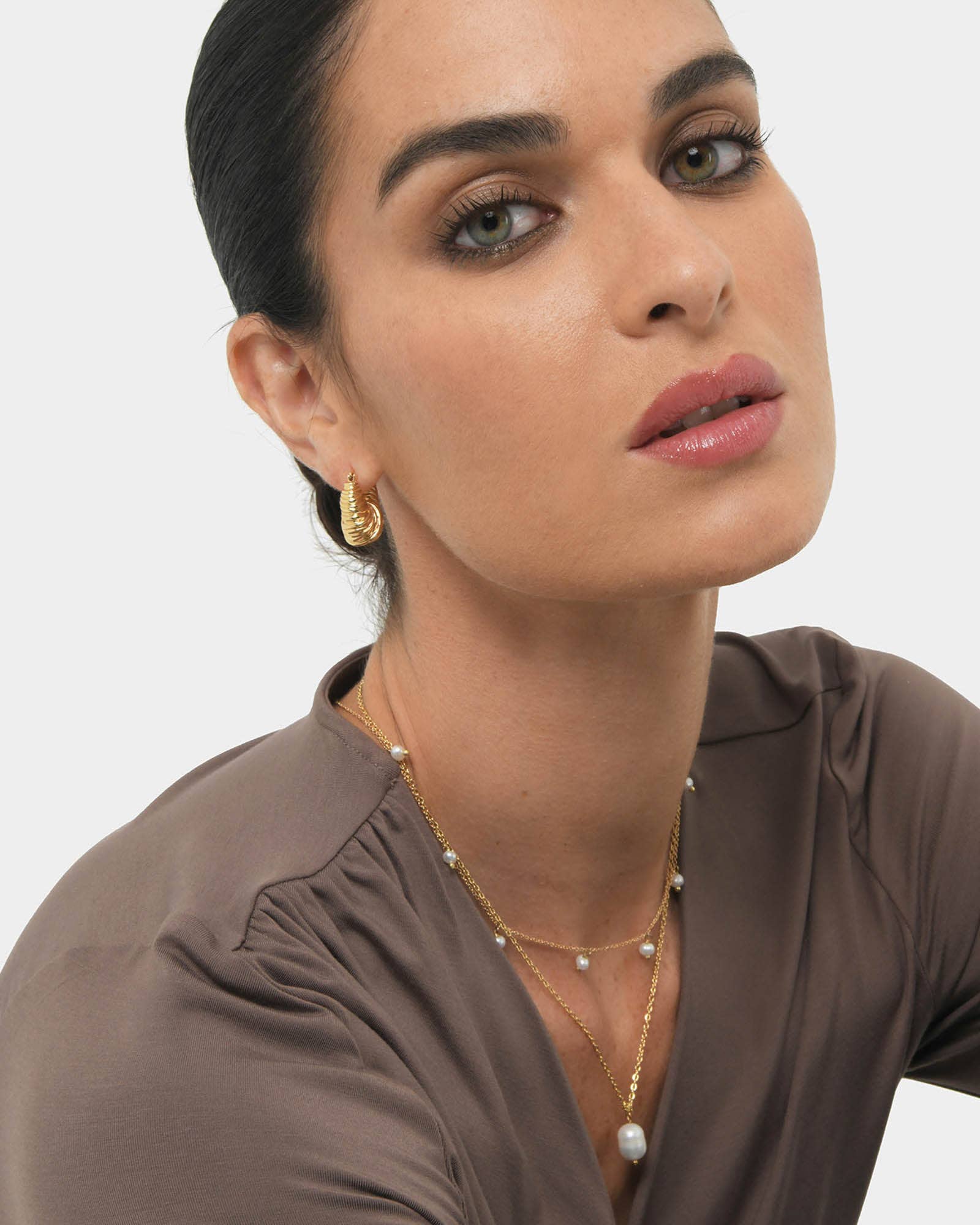 Forcast Women's Simra Gold Earrings for wholesale on Faire2