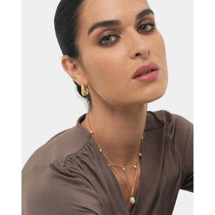 Forcast Women's Simra Gold Earrings for wholesale on Faire2