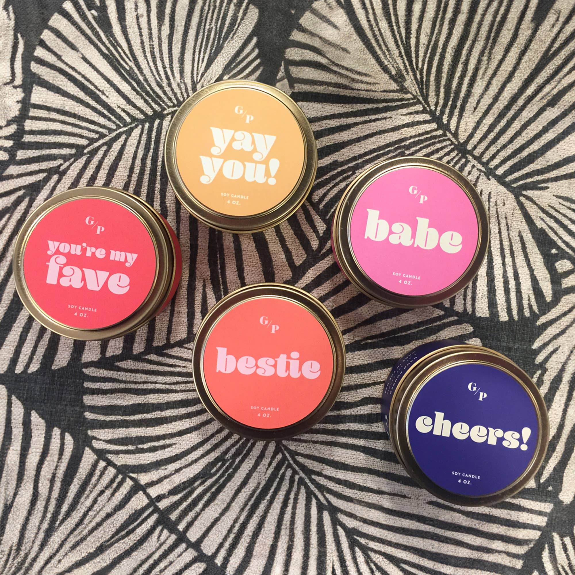 GP Candle Co. – Großhandel Reisekerzen – Yay Du! Just Because 4 oz. Kerzendose5