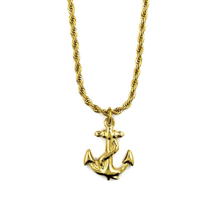 Collana con Ancora e Corda per la vendita all'ingrosso da parte di Arthur Alan Jewelry