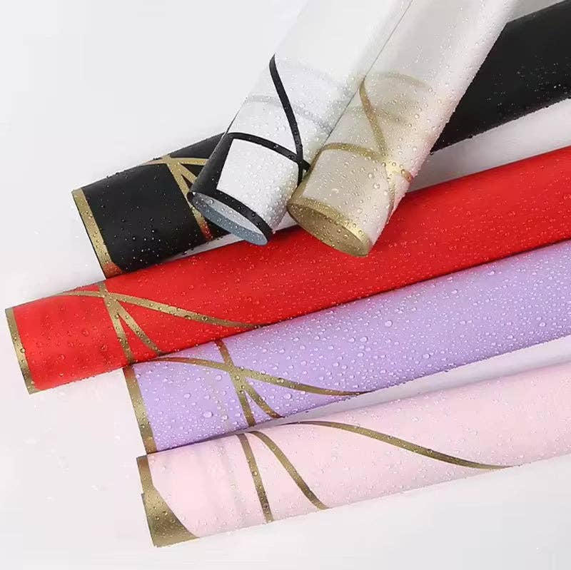 Elegant Design Supply - Wholesale Wrapping Paper Roll - Geometry Flower Wrapping Paper (20pcs/bag)6