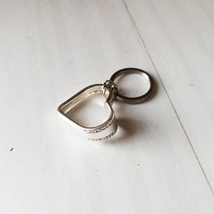 Girl Ran Away With the Spoon – wholesale Keychain – Women's – Bent Heart Keychain3