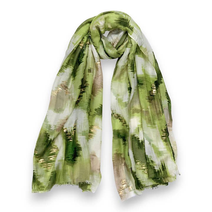 Ikat Summer Print Scarf for wholesale by Lili Scarves (US Duty Free)