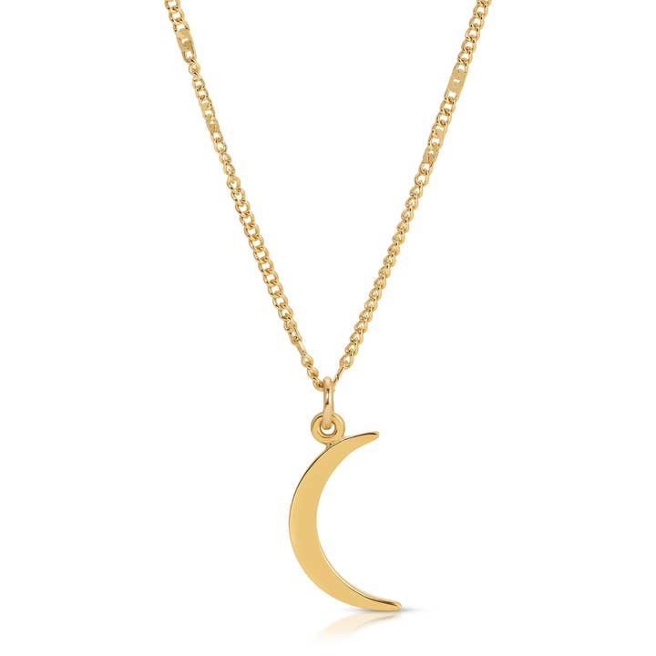 Crescent Moon Necklace for wholesale by Glamrocks Jewelry
