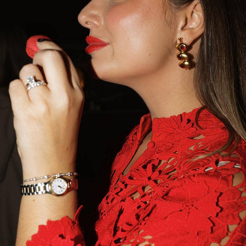 Liv Bella Vita | European Inspired Waterproof Jewelry - Wholesale Stud/Post Earrings - Velvet Martini Olive Earrings3