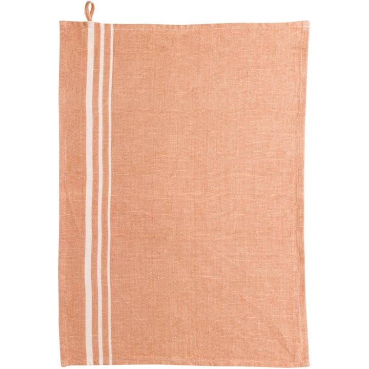 Torchon recyclé Rib Terracotta 50 x 70 pour la vente par Maison Vivaraise & La Cerise sur le Gâteau