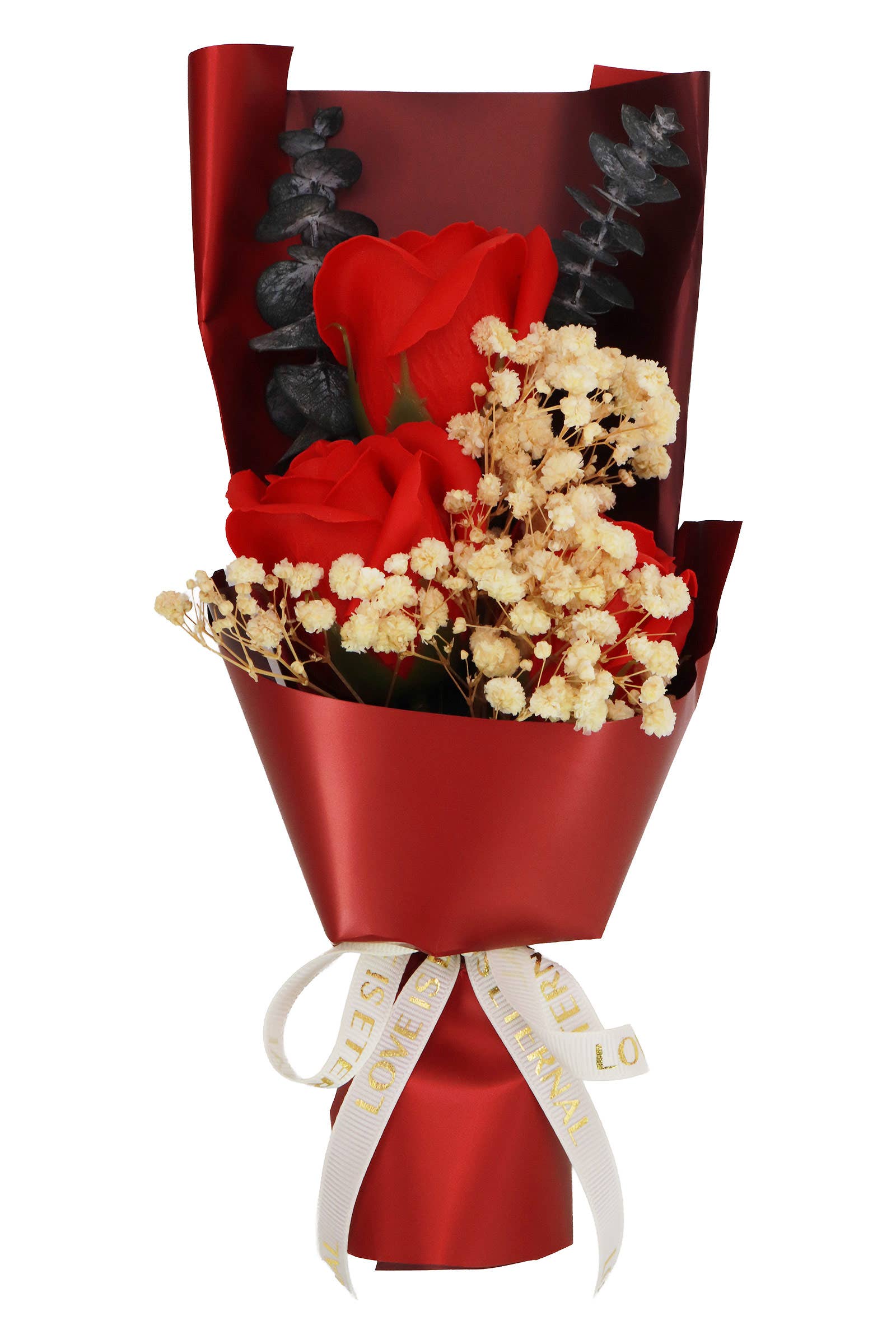 ASSORTED Soap Rose Floral Bouquet Pink Gift Box - 5 Pcs for wholesale on Faire4