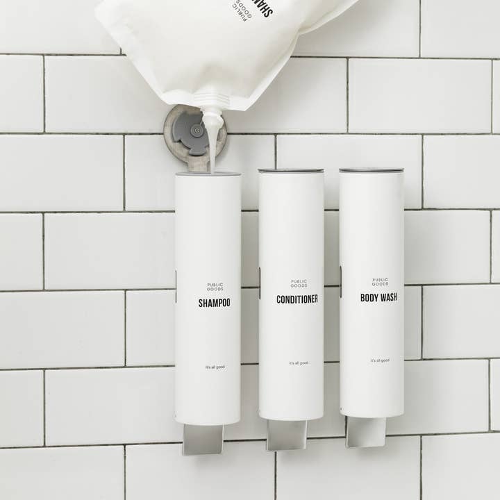 Public Goods - Wholesale Soap Dispenser - Assorted Wall Mount Dispenser 3 Pack1