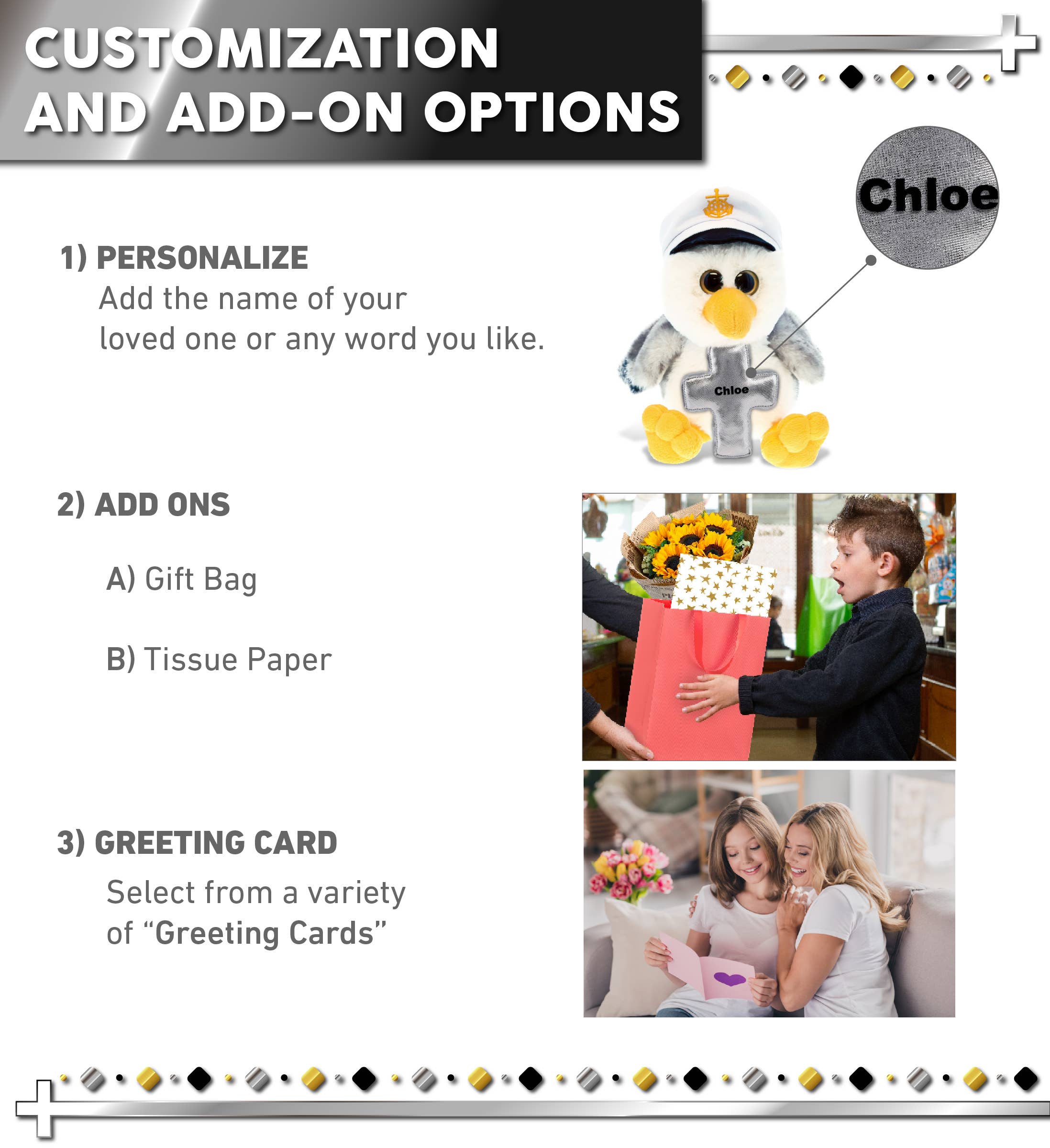 Cota Global - Wholesale Stuffed/Plush Toy - Kids & Baby - Plush Cross - Super Soft Plush - Seagull Sailor1