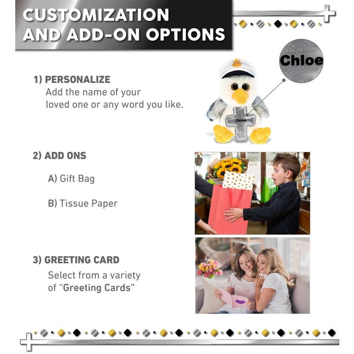 Cota Global - Wholesale Stuffed/Plush Toy - Kids & Baby - Plush Cross - Super Soft Plush - Seagull Sailor1