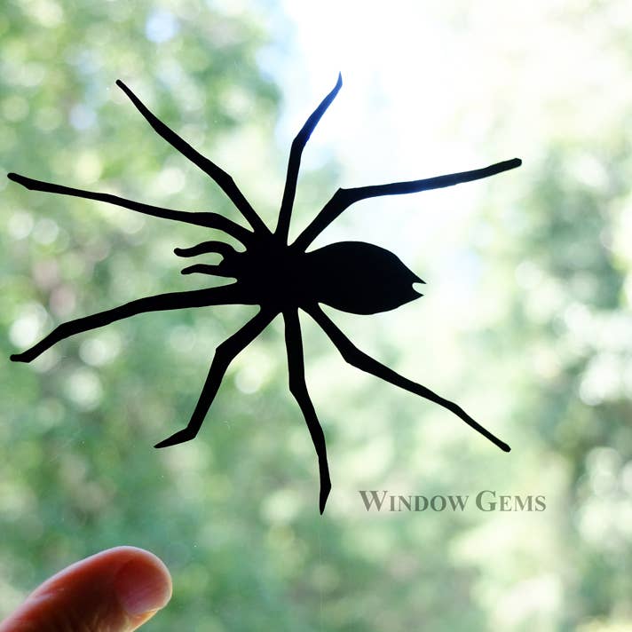 Window Gems - Wholesale Decal - Party Decorations - Spider Window Clings - Halloween Decor - Black Vinyl Decals4