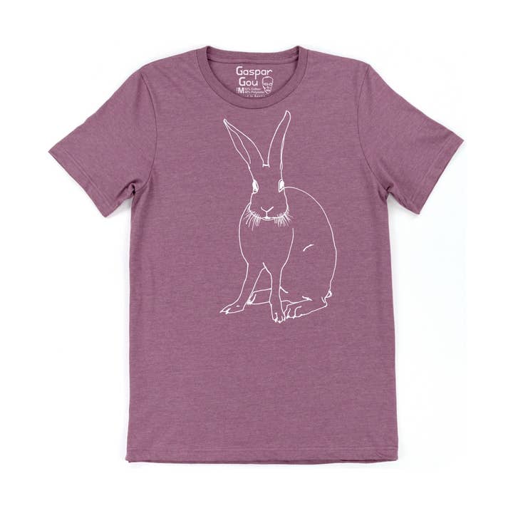 Gaspar Gou - Wholesale Screen Printed T-Shirt - Men's - Funny Bunny Charlie Tee6