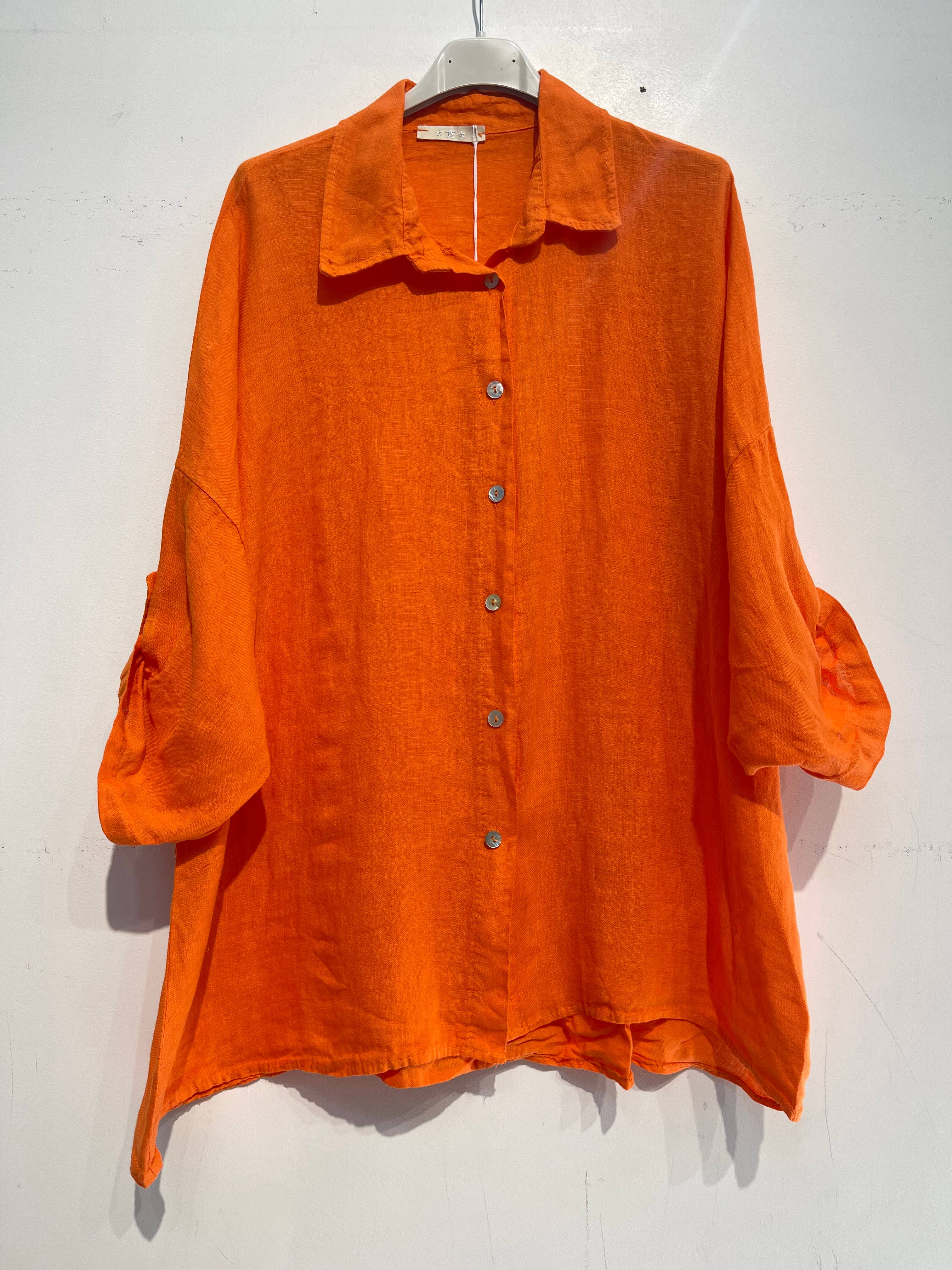 NOELINE – Großhandel Hemd mit Button-down-Kragen – Damen – 20090U Leinenhemd5