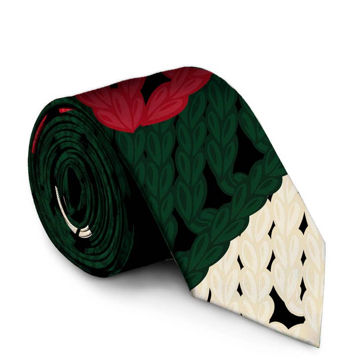 The Dapper Doily | Quilted Print Christmas Tie for wholesale by Shinesty, Inc