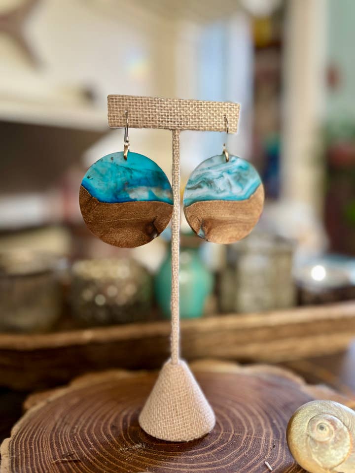 Grand Bois & Résine - Cercle pour la vente par Alchemy Jewelry