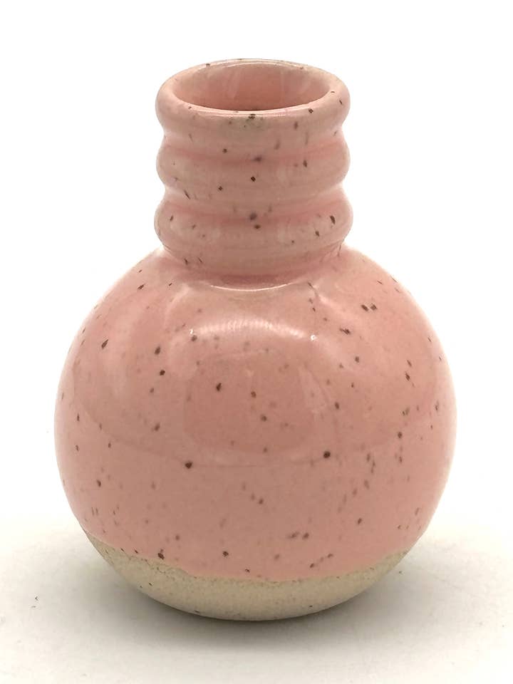 Magic Potion Bud Vase in Pink for wholesale by KEENE POTTERY