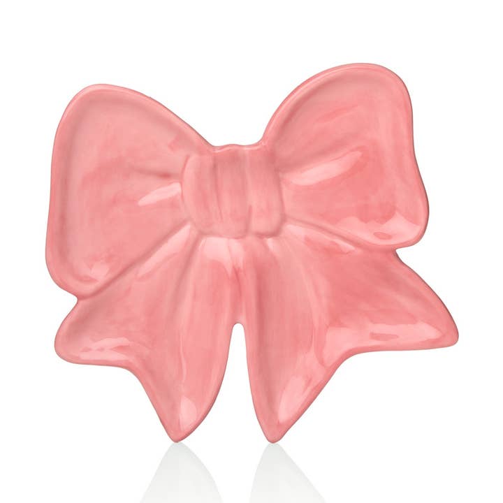 Godinger - Wholesale Decorative Plate/Dish/Bowl - Pink Bow Dish - Gifts for Her0