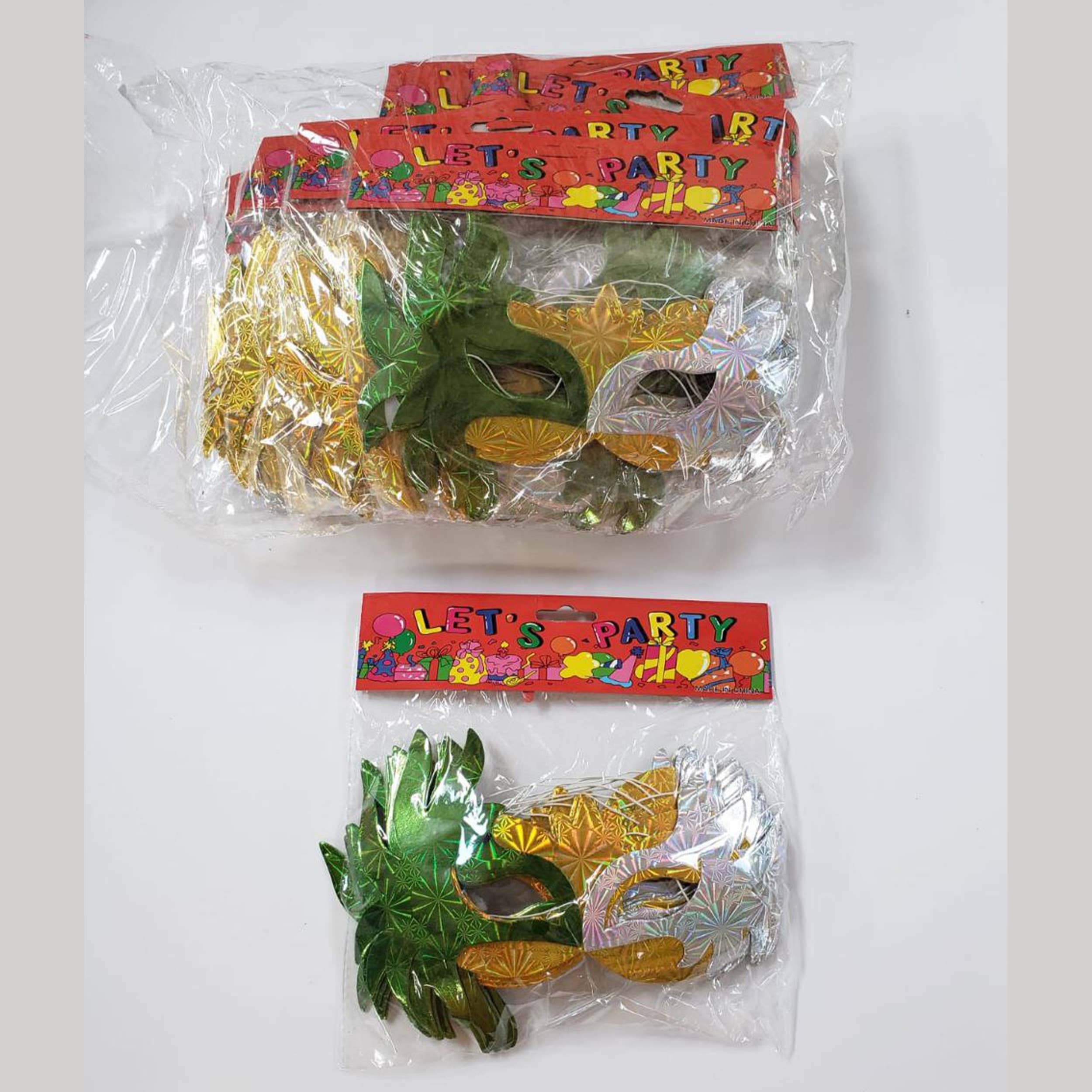 Holiday Farm - Wholesale Costume - Unisex - Masquerade Glitter Eye Mask  In Bulk7