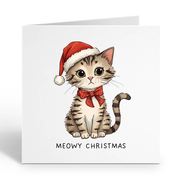 Funny Christmas Card - Cat Pun for wholesale by Smirk & Scribble