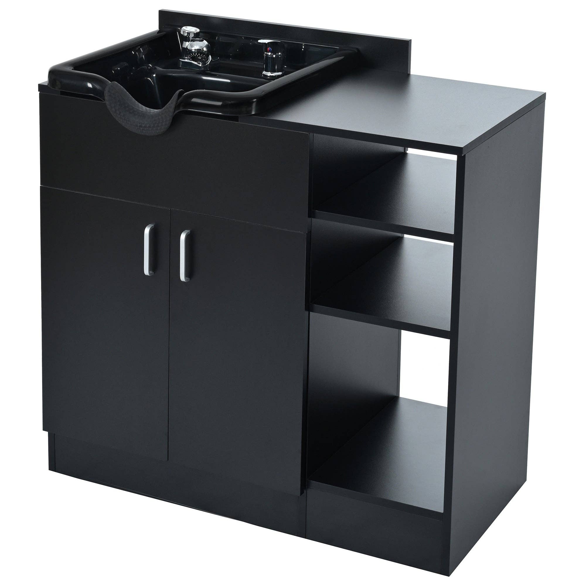 39F Inc. - Wholesale Cabinet - Shampoo Backwash Station for Salons with ABS Shampoo Bowl7