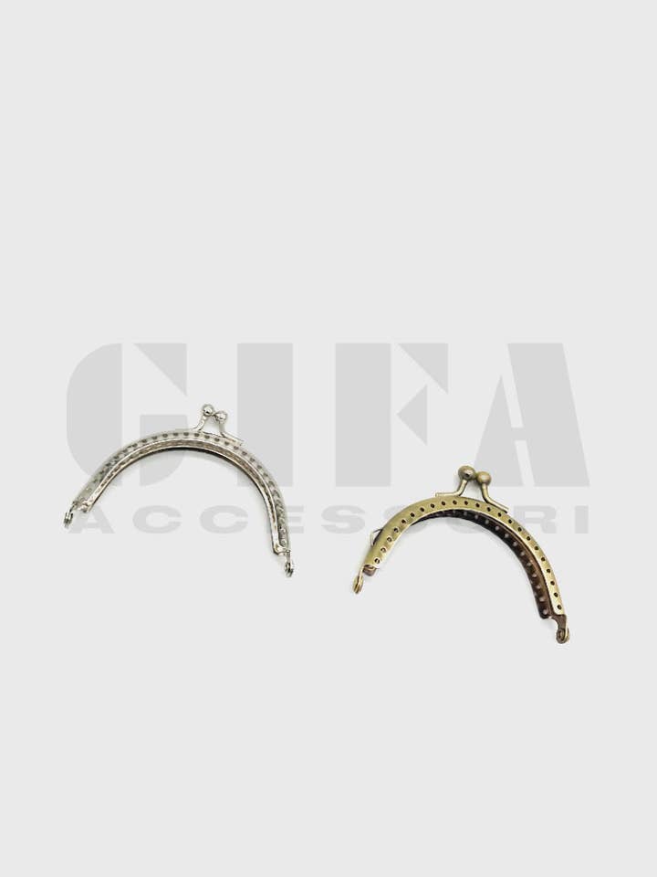 Click clack with holes for coin purse cm 8 x 6.5 for wholesale by Gifa Accessori