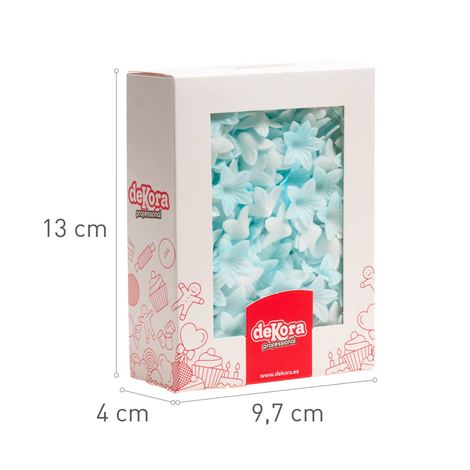 dekora - Wholesale Cake/Cupcake Topper - Wafer Edible Flowers for Cakes, 2 cm23