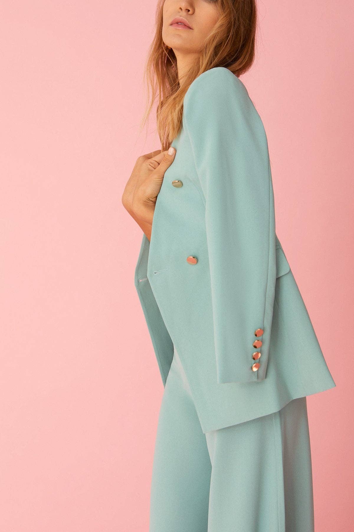Bruna - Wholesale Suit Jacket - Women's - Cornelia Green Jacket · Pretty in Pink ·1