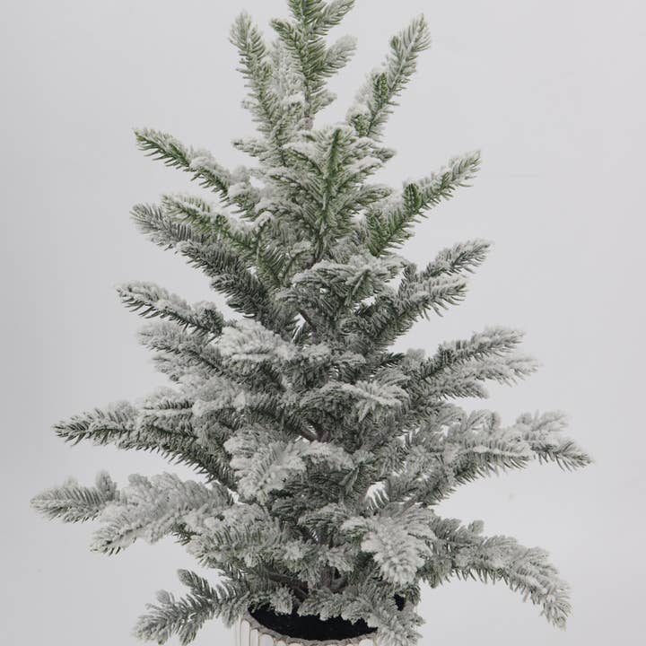 PINO EN MACETA FLOCADO XM30052, 22 PULGADAS para venta al por mayor de Green Import Limited