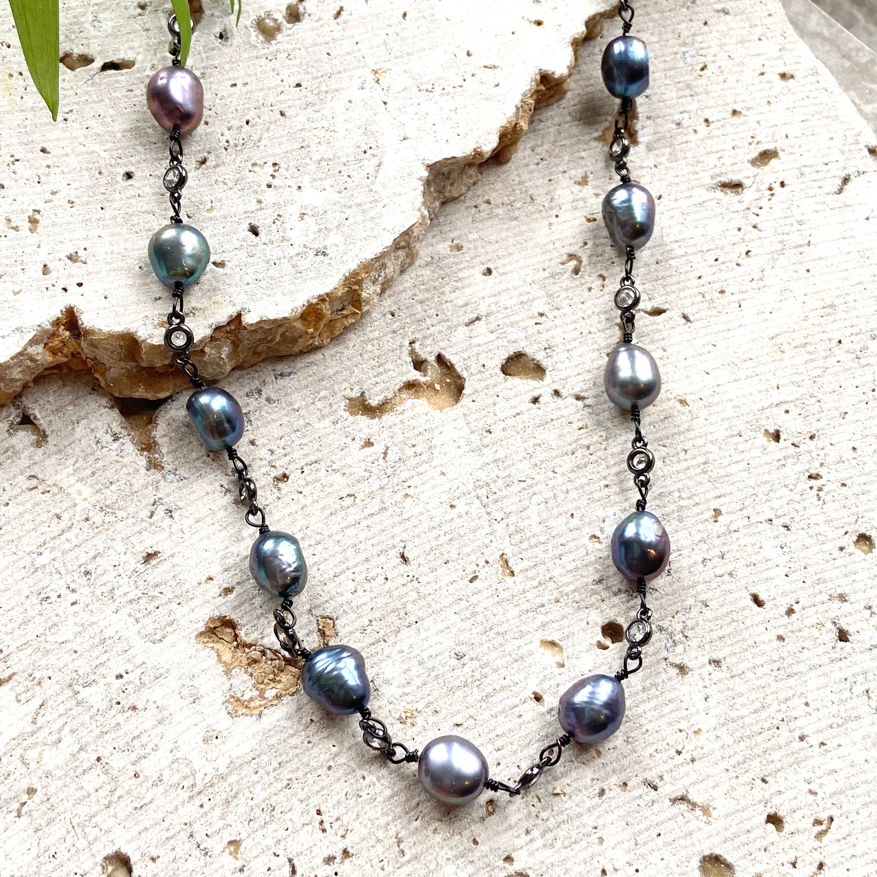 VB&CO Designs Handmade Jewelry - Wholesale Beaded/Pearl Necklace - Magnetic pearl boutique necklace ocean salon mermaid jewelry7