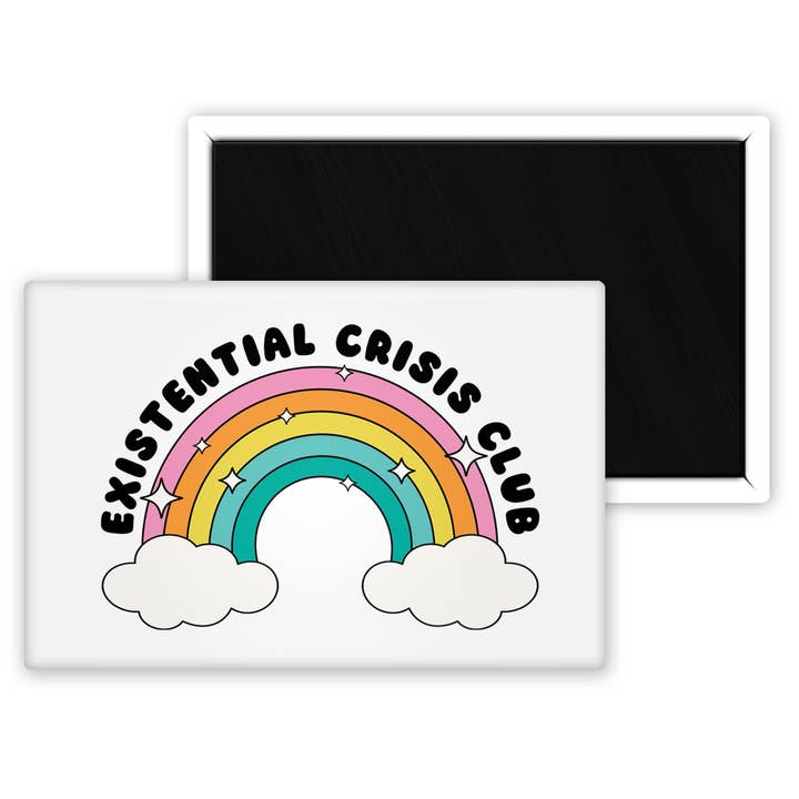 Club de Crisis Existencial Magnet para venta al por mayor de The Pin Pal Club
