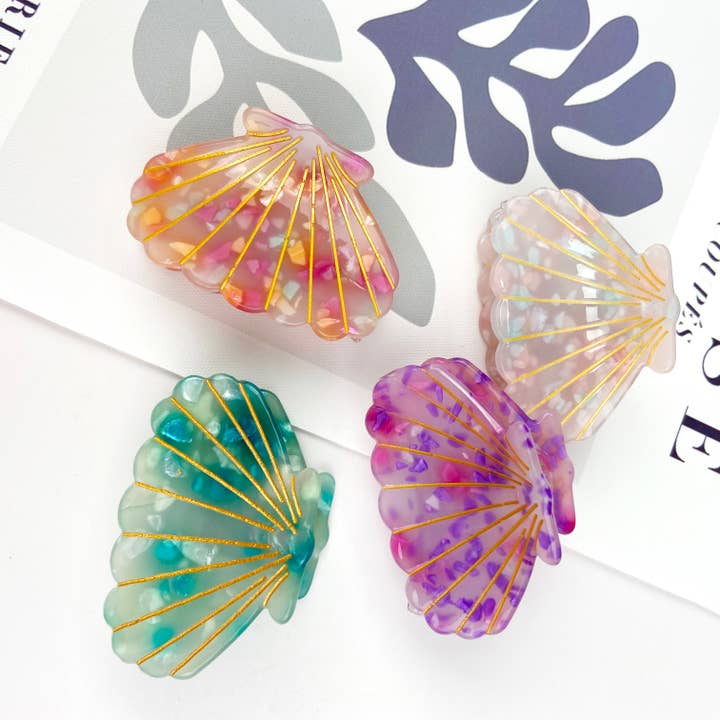 mildstyles - Wholesale Hair Clip - Women's - Scallop hair claw clip