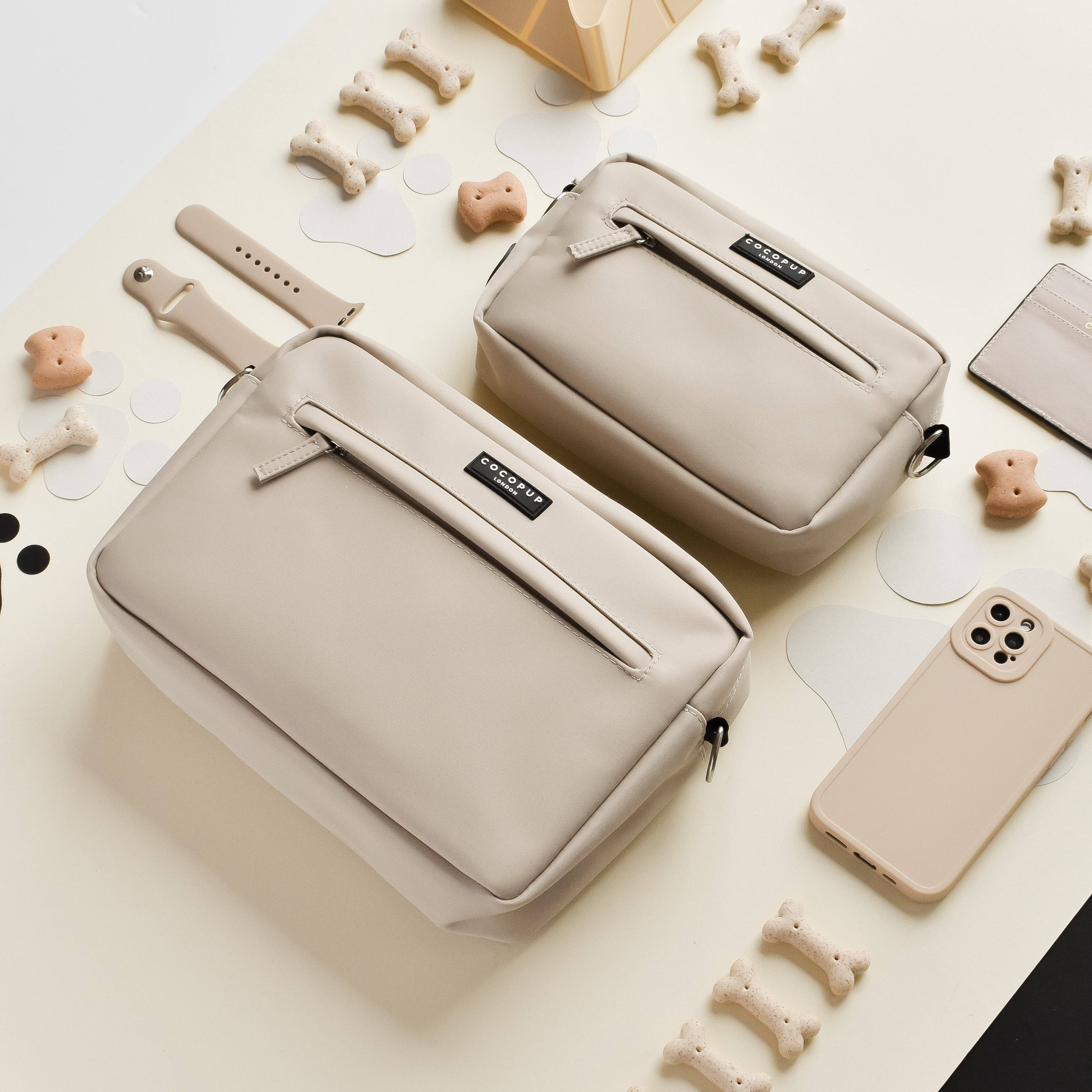 Cocopup London – Engroshandel Pose til godbidder - Hund – Stor hund Walking Bag - Caramel Latte4