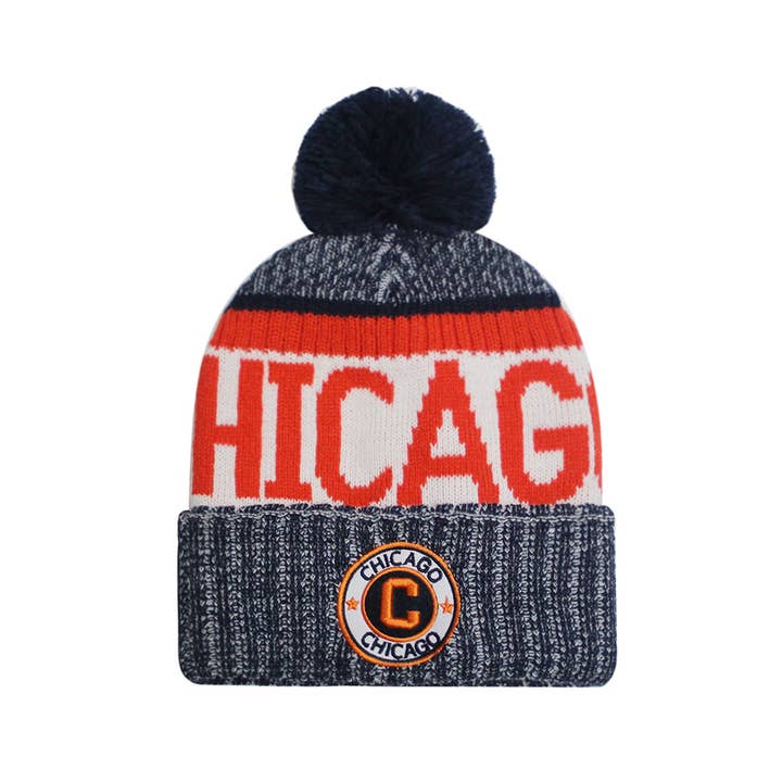 ChoKoLids - Vente Bonnet – unisexe - Bonnets à pompons brodés Football Sports City4