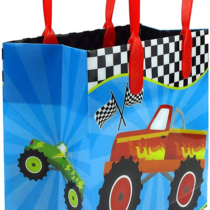 Tiny Mills - Wholesale Favor Bags - Monster Truck Party Favor Bags Treat Bags, 12 Pack (Copy)