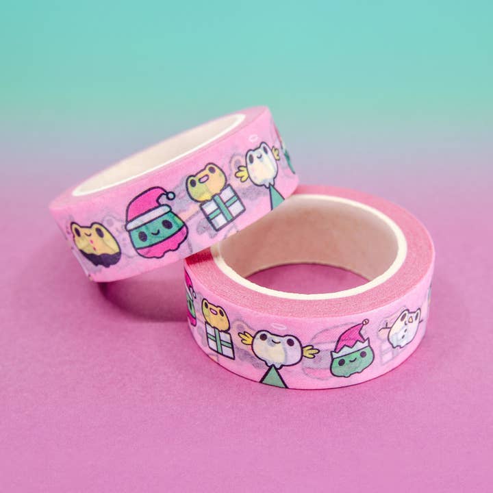 Festive Frogs Washi Tape for wholesale by Xintu