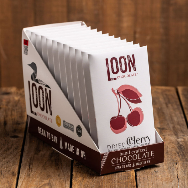 Loon Chocolate - Wholesale Chocolate Bar - Dried Cherry Dark Chocolate1