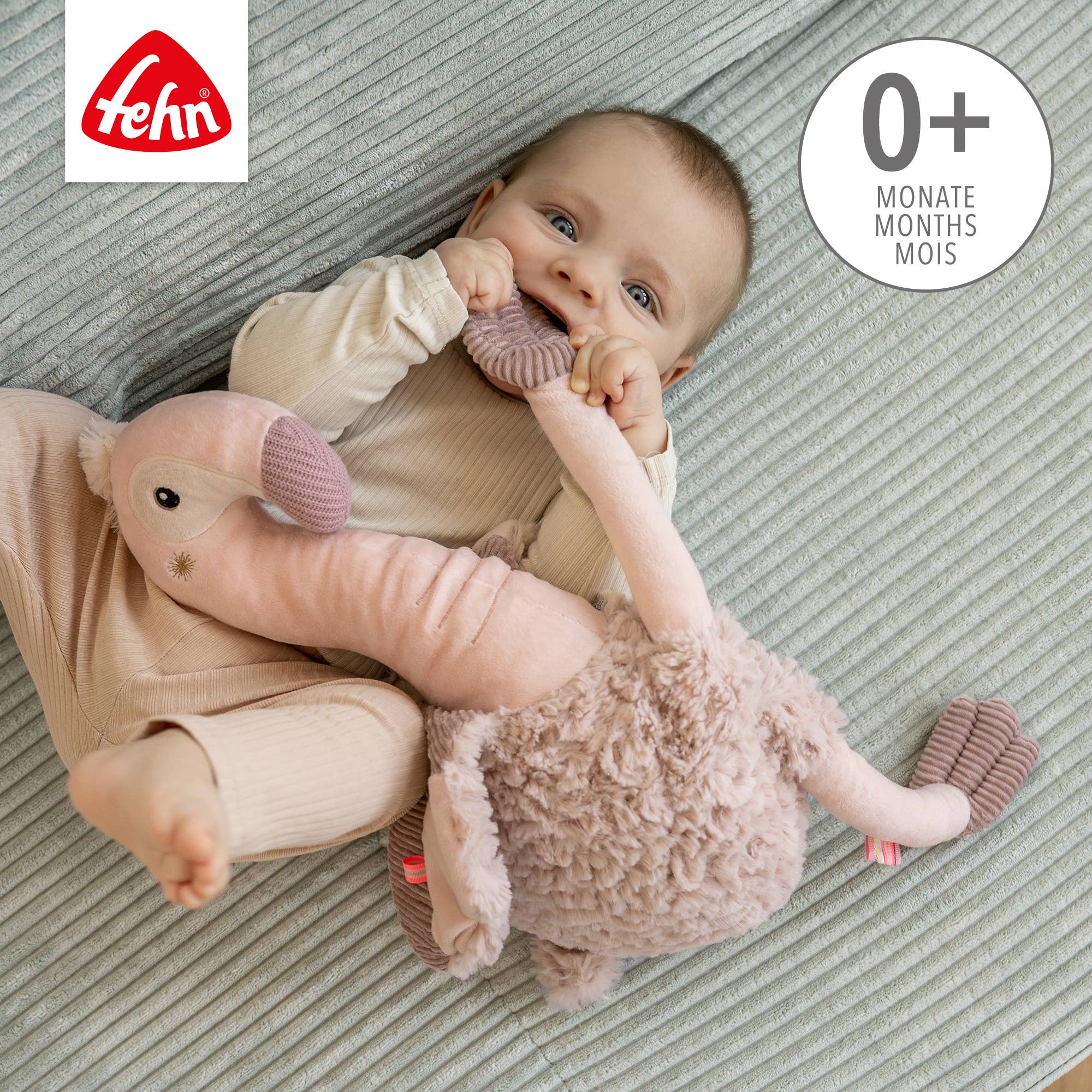 Fehn - Venta al por mayor Peluche - Niños y bebés - Peluche Flamenco XL - Juguete de tela y amigo para abrazar2