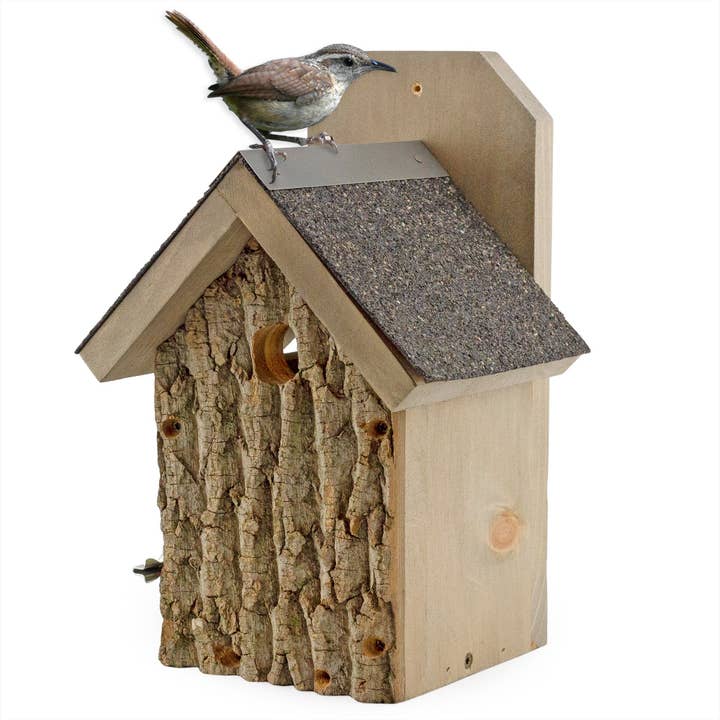 Uncle Dunkel's Ultimate Wren and Chickadee Birdhouse for wholesale by Kurated Korner