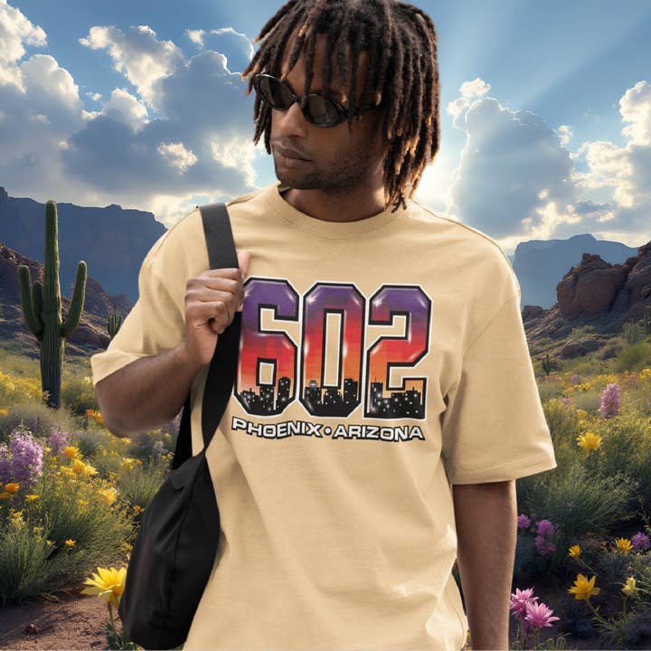 Eyeconic Prints - Wholesale Shirt - Unisex - 602 Sunset Vibes Phoenix Arizona T-Shirt3