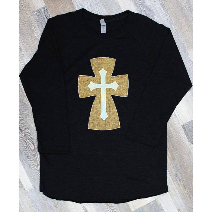 Cross Raglan for wholesale by Blue Hydrangea Farm