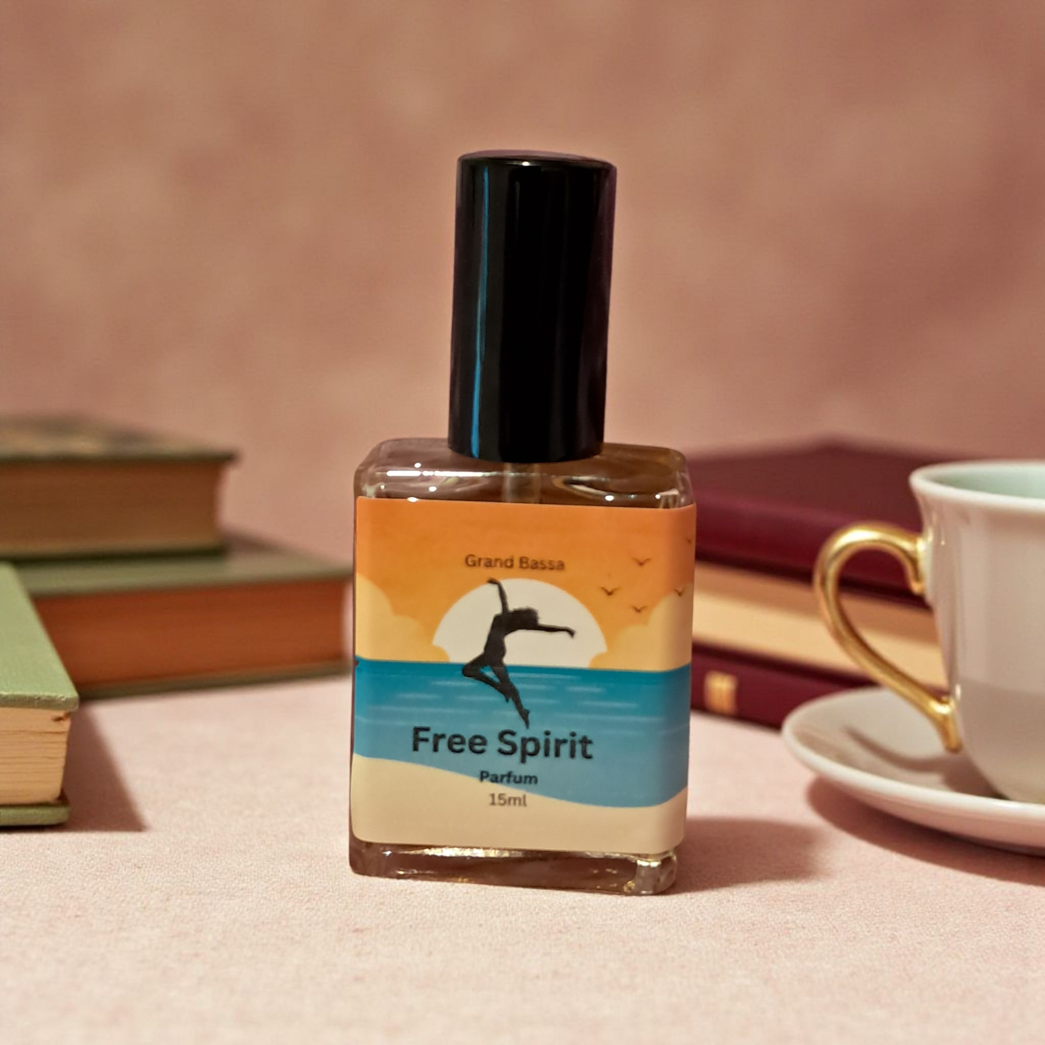 Grand Bassa Candle Co. - Wholesale Perfume/Eau de Toilette - Free spirit perfume 15ml scent notes Peach, Blood Orange1