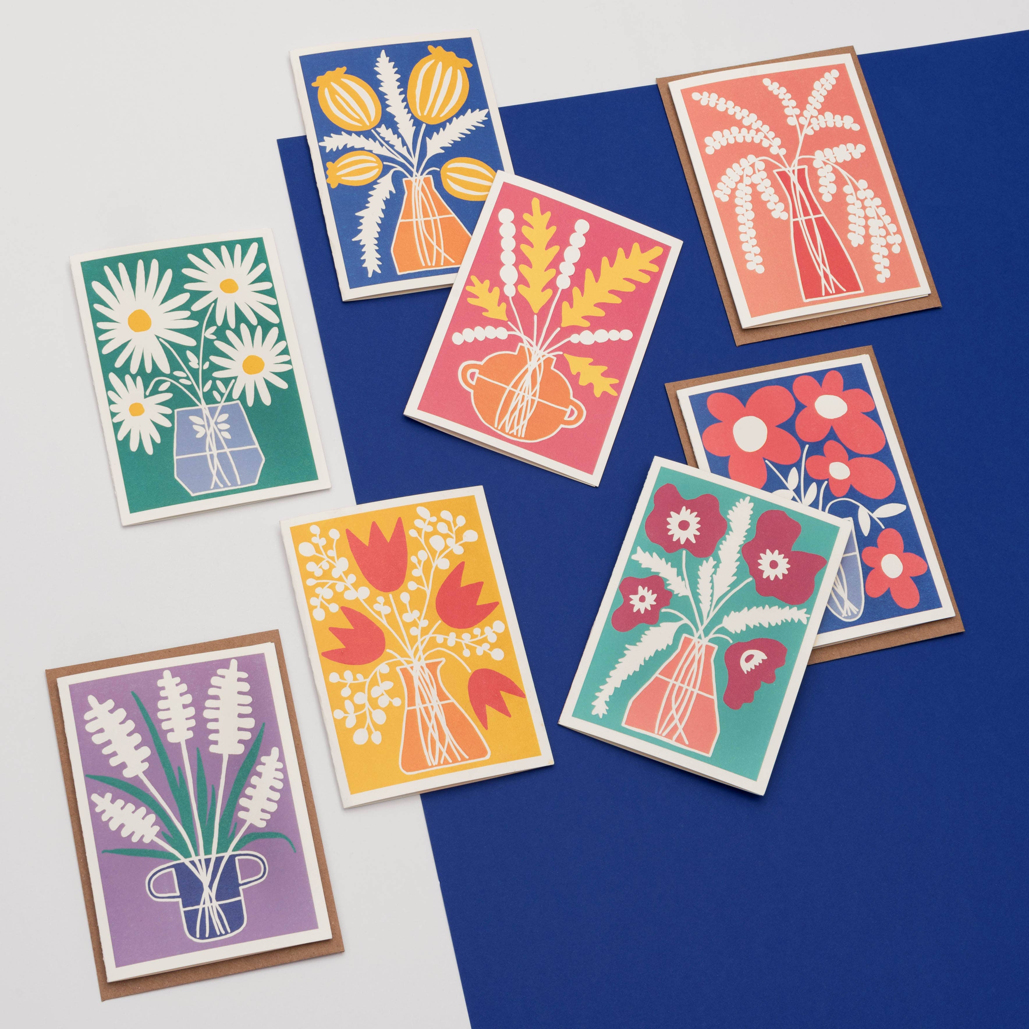 Studio Wald - UK Made – wholesale Everyday greeting card – All Occasions Greetings Card- Vase- Seed1