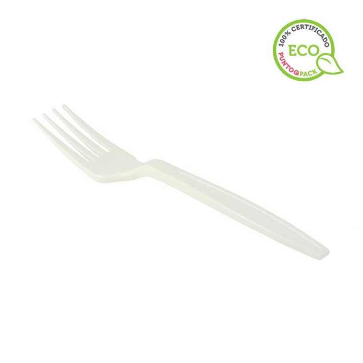 Eleganta biologiskt nedbrytbara PLA-gafflar (16,5 cm) för wholesale av PUNTOQPACK
