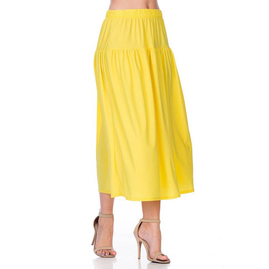 Azules Clothing - Wholesale Rok - Dames - ASK-9026PS eigentijdse midi-rok1