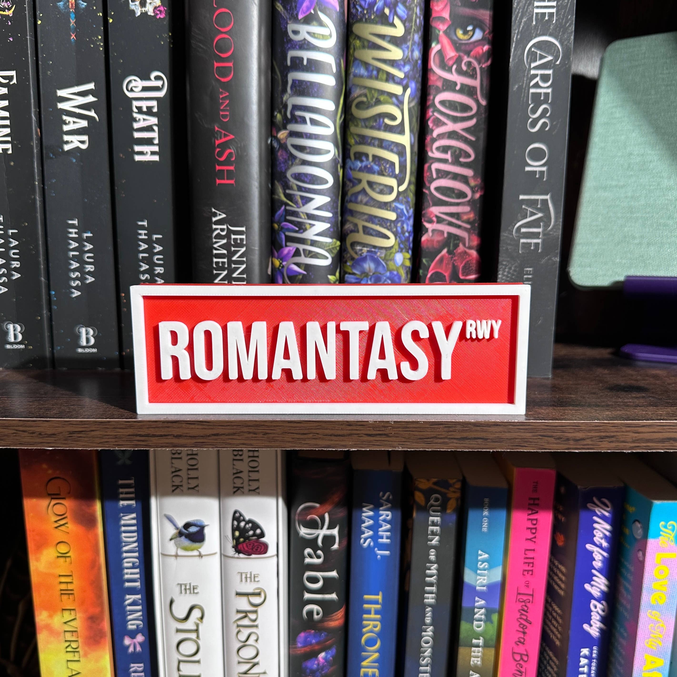 The Crafted Nook - Wholesale Sign - Romantasy Street Sign | Bookshelf Decor1