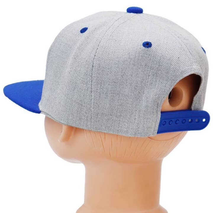 Cap Zone - Wholesale Baseball Cap - Kids - Kids Solid Twill Snap Back Flat Bill Cap18