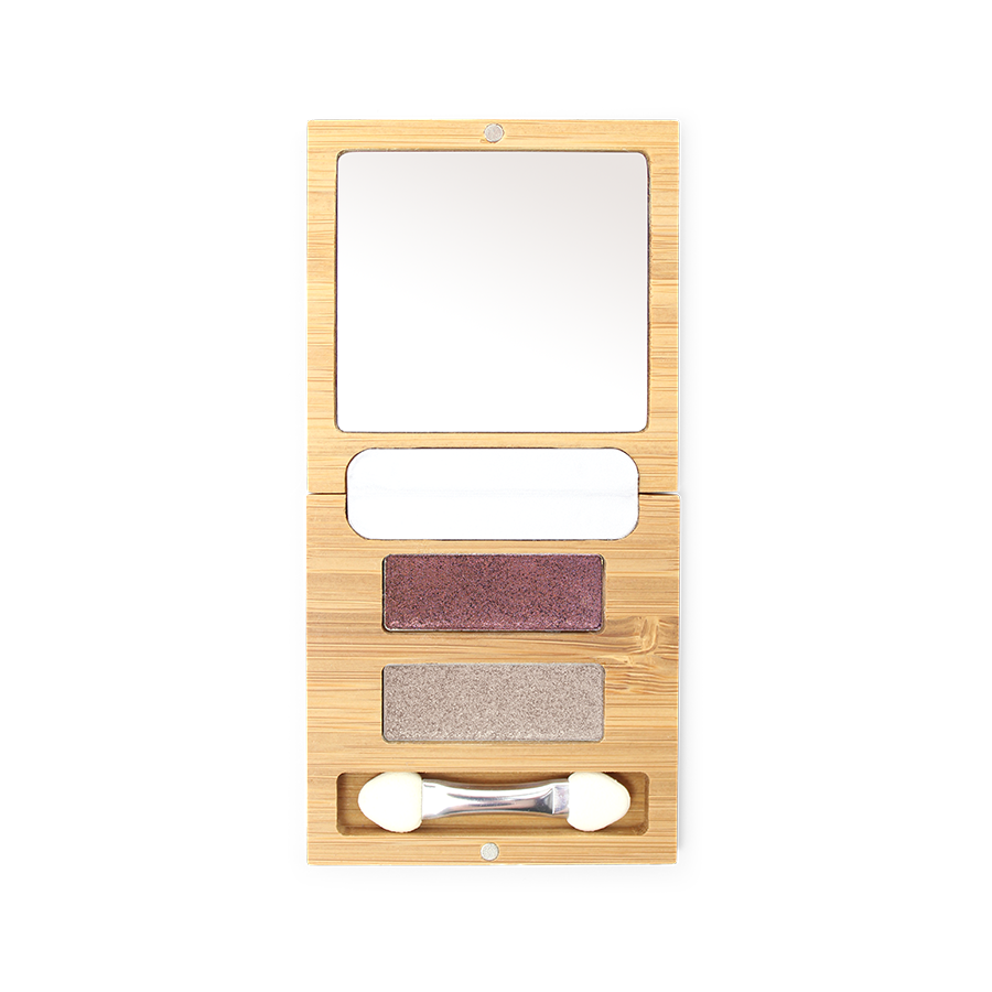 Zao Makeup – Engroshandel Øjenskyggepalette – ZAO Duo Bambusæske (tom+applikator)2