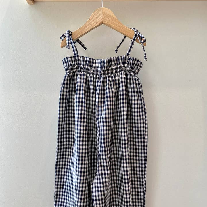 Orchid Jumpsuit - Vichy Marino for engroshandel hos inMINIATURE